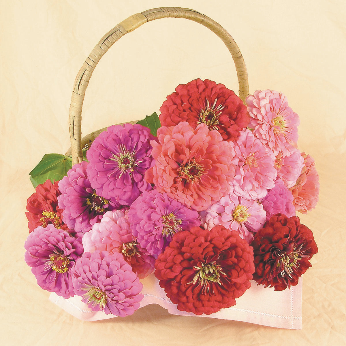 Bouquet Zinnias - Berry Basket