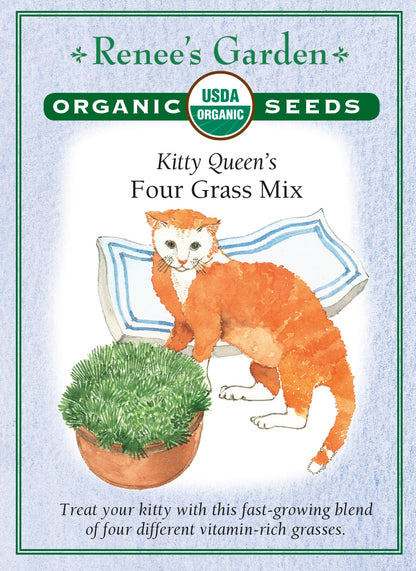 Kitty Queen's - Four Grass Mix Organic