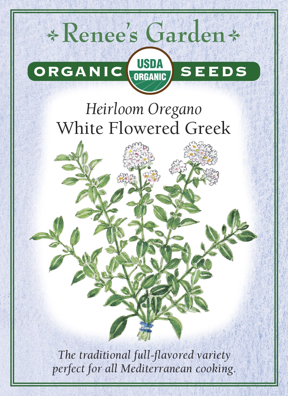 Heirloom Oregano - White Flowered Greek Organic