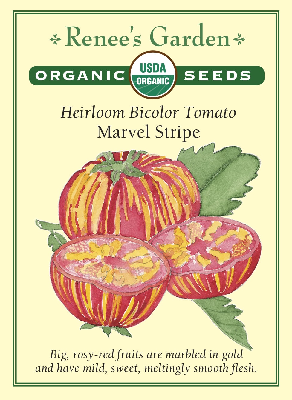 Heirloom Bicolor Tomato - Marvel Stripe Organic