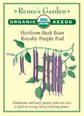Heirloom Bush Bean - Royalty Purple Pod Organic