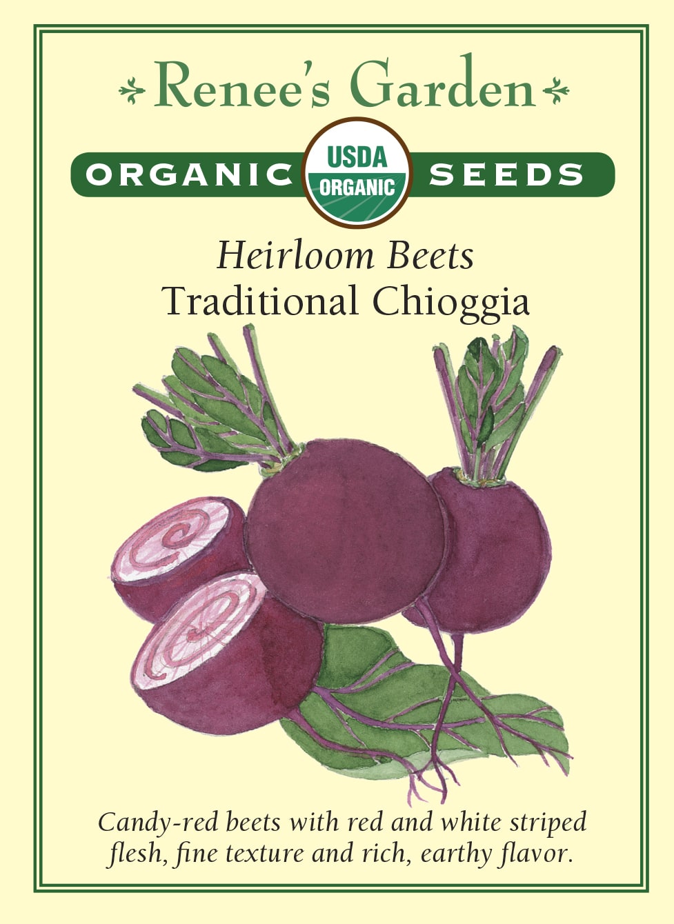 Heirloom Beets - Traditional Chioggia Organic