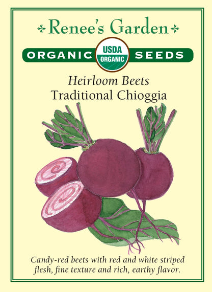 Heirloom Beets - Traditional Chioggia Organic