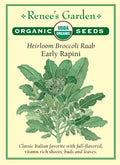 Heirloom Broccoli Raab - Early Rapini Organic