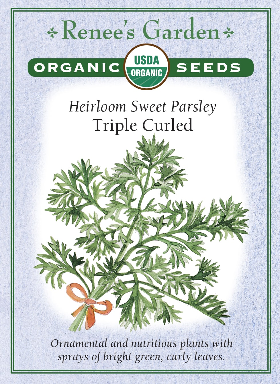 Heirloom Sweet Parsley - Triple Curled Organic