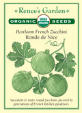 Heirloom French Zucchini - Ronde de Nice Organic