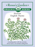 Heirloom - English Thyme Organic