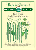 Pole Beans - Early Spanish Musica Organic
