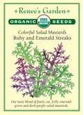 Colorful Salad Mustards - Ruby & Emerald Streaks Organic