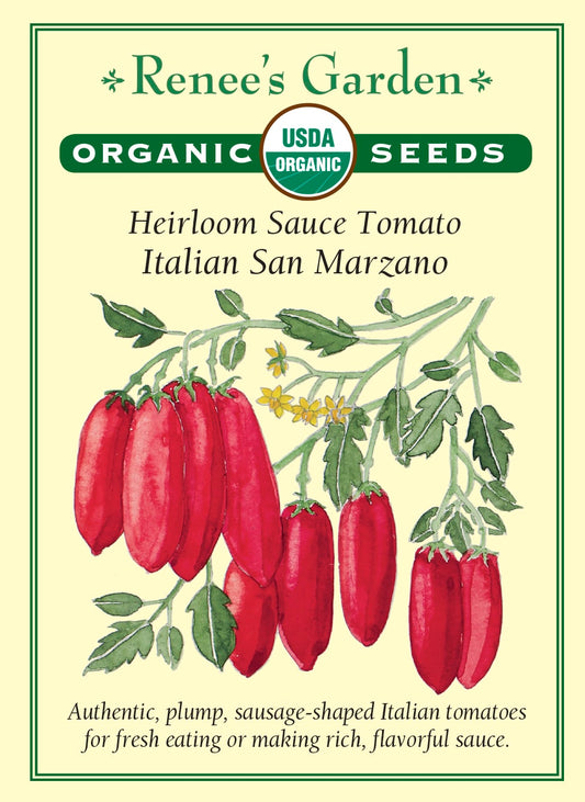 Heirloom Sauce Tomato - Italian San Marzano Organic