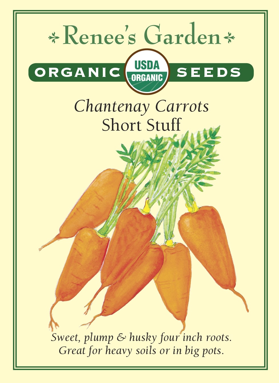 Chantenay Carrots - Short Stuff Organic