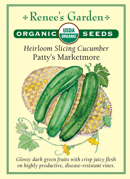 Heirloom Slicing Cucumber - Patty’s Marketmore Organic