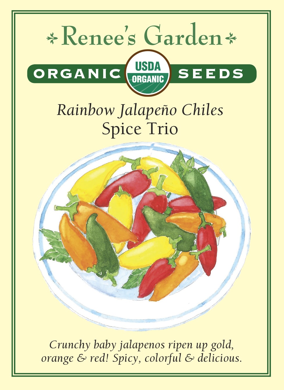 Rainbow Jalapeño Chiles - Spice Trio Organic