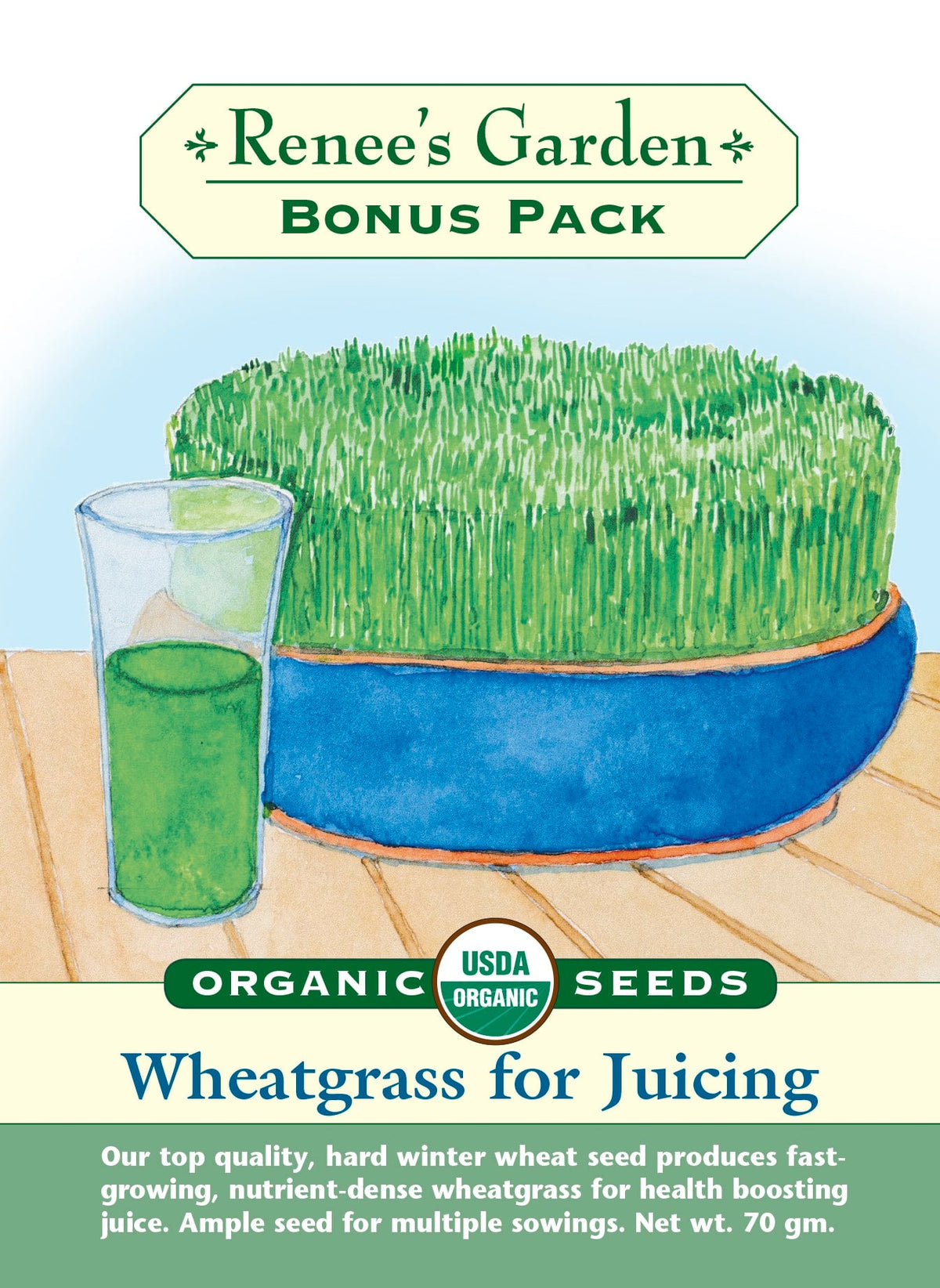Bonus Pack - Wheatgrass For Juicing Organic