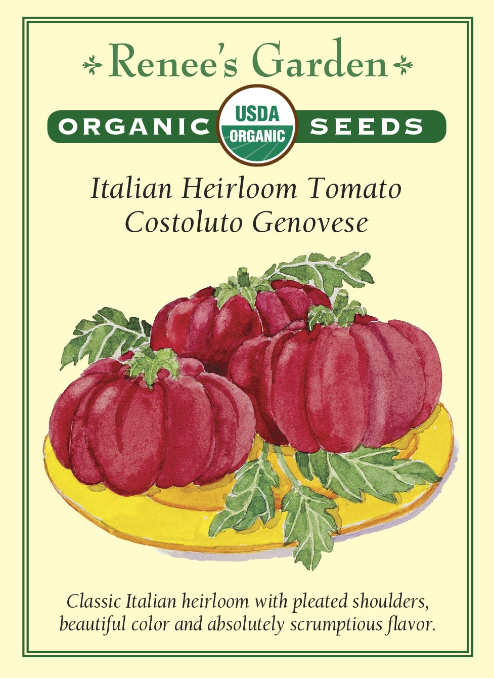 Italian Heirloom Tomato - Costoluto Genovese Organic