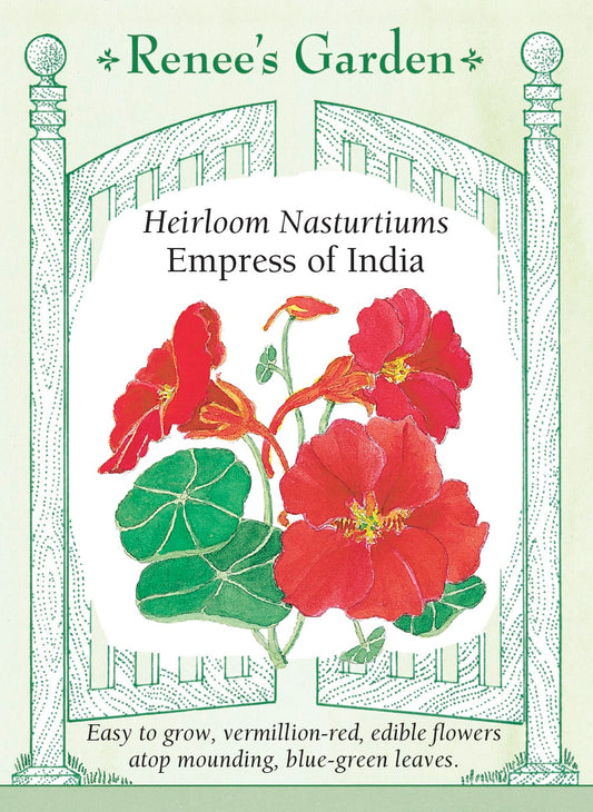 Heirloom Nasturtiums - Empress of India