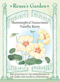 Hummingbird Nasturtiums - Vanilla Berry