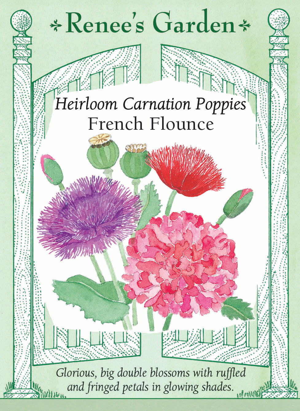 Heirloom Poppies - French Flounce