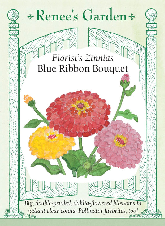 Florist’s Zinnias - Blue Ribbon Bouquet