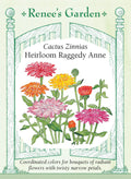 Cactus Zinnias - Heirloom Raggedy Anne