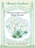 Heirloom Double Feverfew - White Wonder