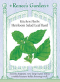 Kitchen Herbs - Heirloom Salad Leaf Basil
