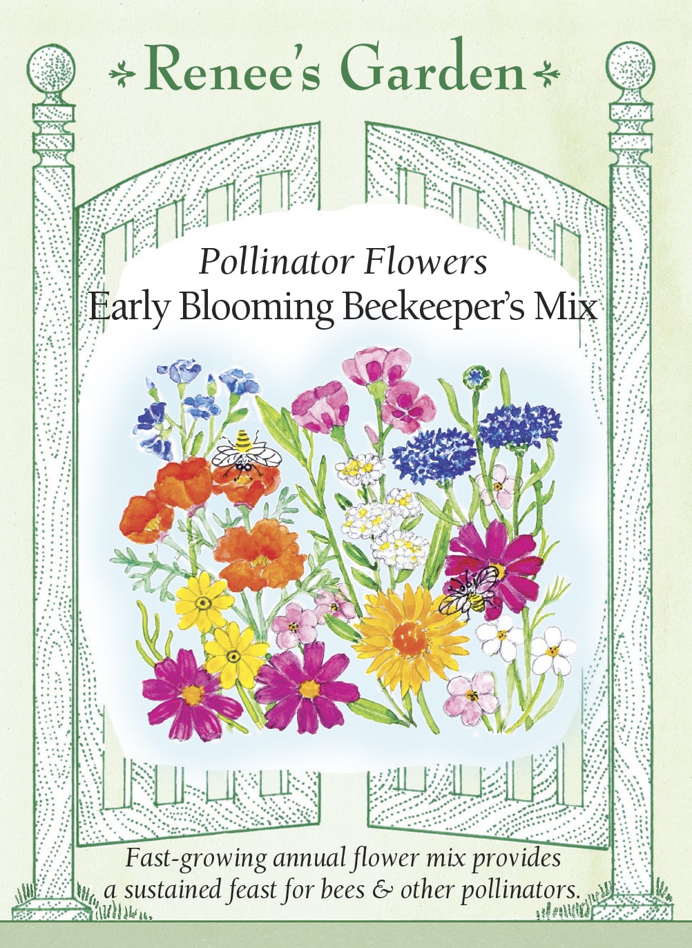 Pollinator Flowers - Early Blooming Beekeeper's Mix