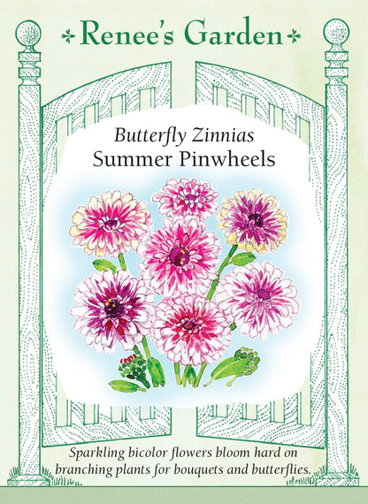 Butterfly Zinnias - Summer Pinwheels