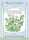 Heirloom Kitchen Herbs - True Greek Oregano