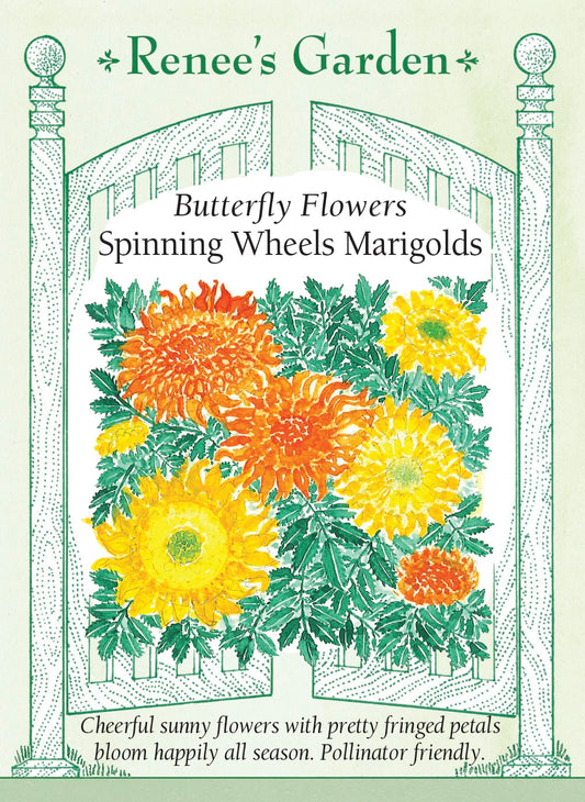 Butterfly Flowers - Spinning Wheels Marigolds