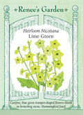 Heirloom Nicotiana - Nicotiana Lime Green