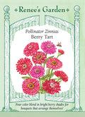 Pollinator Zinnias - Berry Tart