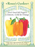 Jewel-Toned Bell Peppers - Crimson, Gold & Orange