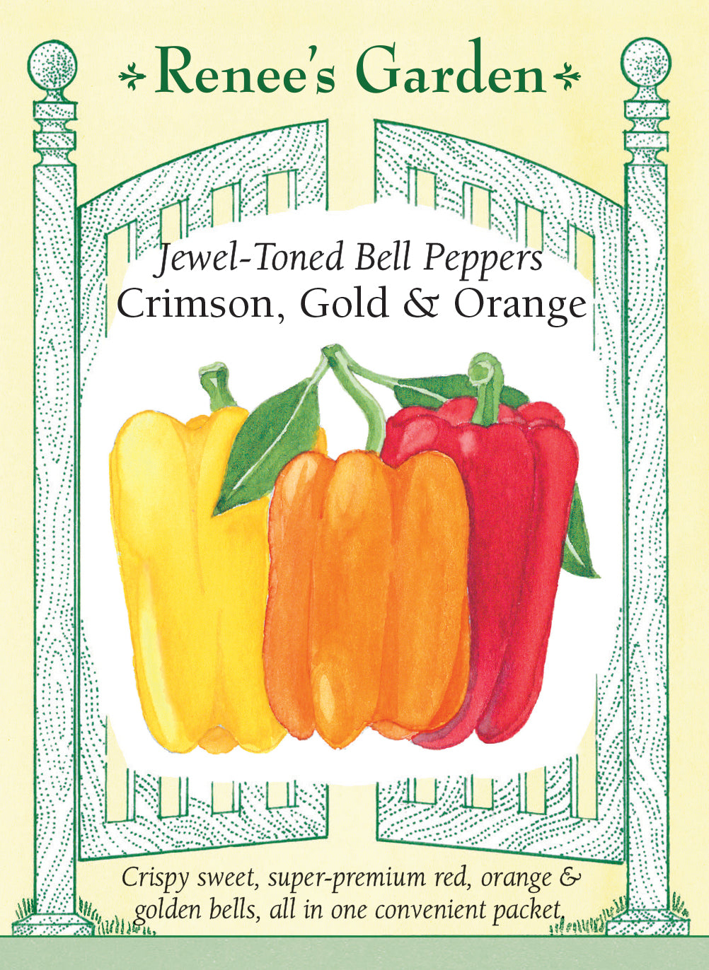 Jewel-Toned Bell Peppers - Crimson, Gold & Orange