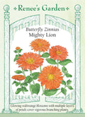 Butterfly Zinnias - Mighty Lion