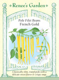 Pole Filet Beans - French Gold