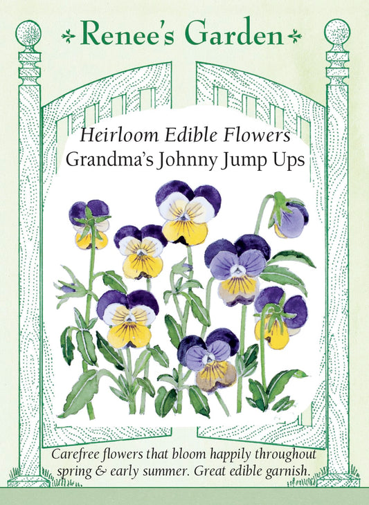 Heirloom Edible Flowers - Grandma's Johnny Jump Ups