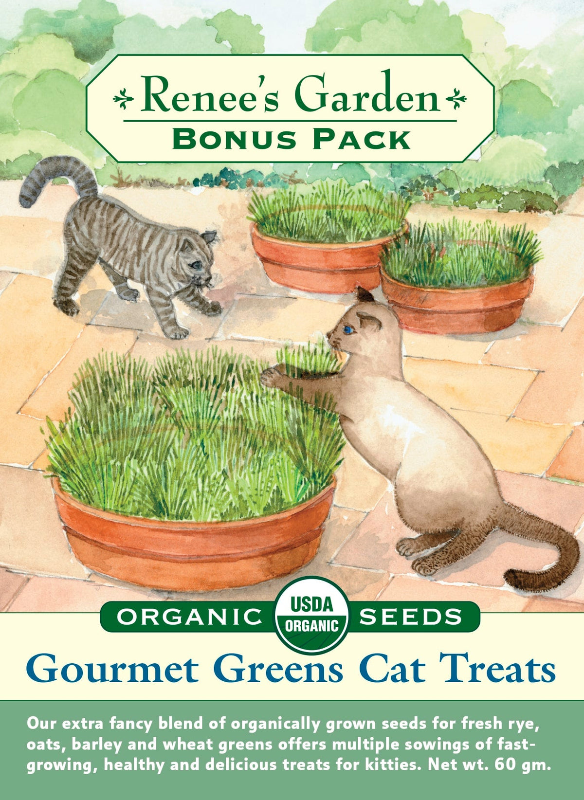 Bonus Pack - Gourmet Greens Cat Treats Organic