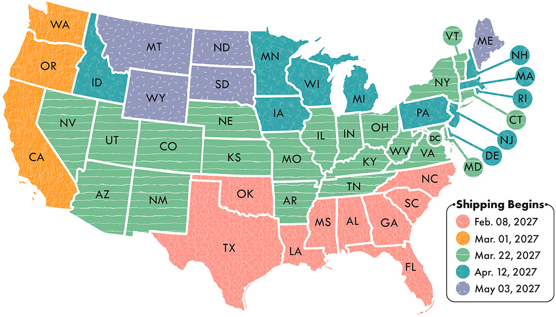 Potato shipping map