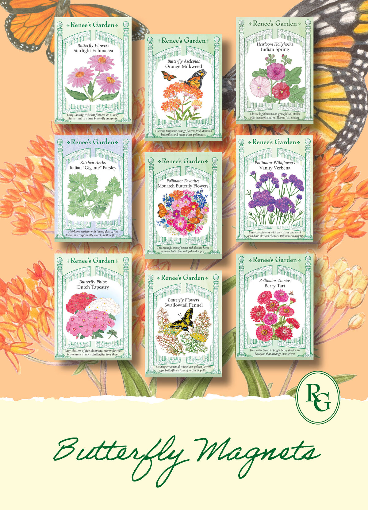 Hand-Picked Seed Bundle - Butterfly Magnets