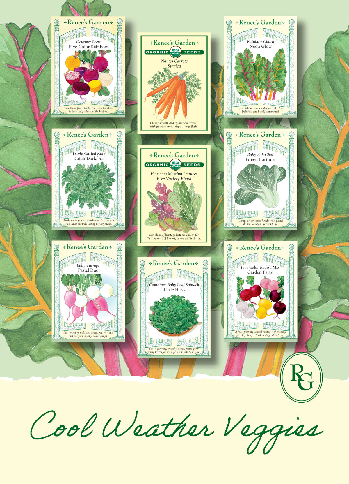 Hand-Picked Seed Bundle - Cool Weather Veggies