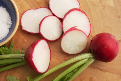 Round Red Radishes - Crimson Crunch
